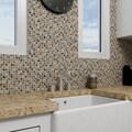 SomerTile Isle Laurentia 11.75-inch Porcelain Mosaic Tiles (Pack of 10)