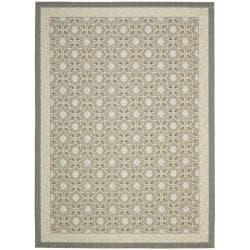 Price Aquify Safavieh Dark Grey/ Light Grey Geometric Indoor Outdoor Rug (4' x 5'7)