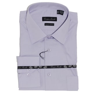 Men's Modern-Fit Dress Shirt, Lavender-Image