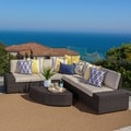 Christopher Knight Home Santa Cruz Outdoor Brown Wicker Sofa Set
