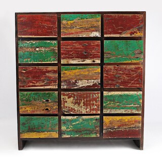 Ecological Furniture Reclaimed Mahogany Nautical 15-drawer Dresser (USA)