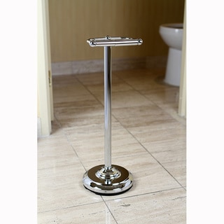 Pedestal Chrome Standing Toilet Paper Holder