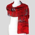 Gypsy River Riches Hand-dyed 'Cabernet' Washable Silk Scarf