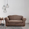Stretch Leather 2-Piece Loveseat Slipcover