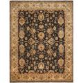 Meaningful guideline on Peshawar rug Quality Pakistani Hand-knotted Peshawar Black/ Beige Wool Rug (9' x 12')