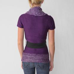 Ci Sono by Adi Junior's Marled Short-sleeve Sweater