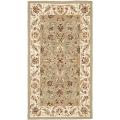 Hand-hooked Chelsea Tabriz Sage/ Ivory Wool Rug (2'9 x 4'9)