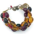 Glass Indian Amber Jewel Bracelet (India)