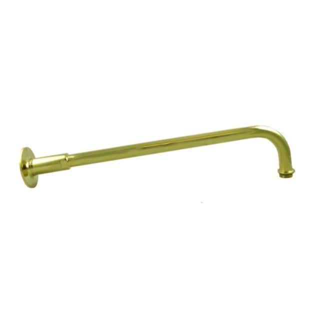 Rear  entry 15 inch Polished Goldtone Shower Arm