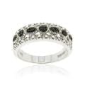 Sterling Silver Black Diamond Accent Ring