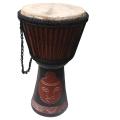 Handcrafted Wood 'Ahenfo' Djembe Drum (Ghana)