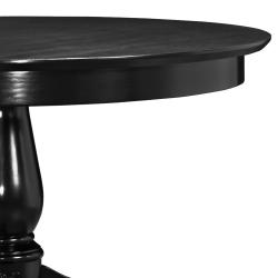 Calais Black Round Dining Table