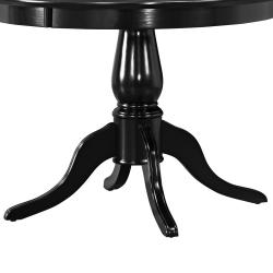 Calais Black Round Dining Table