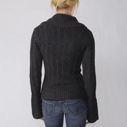 Ci Sono by Adi Junior's Shawl Collar Two-button Ribbed Cardigan