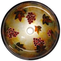 Fontaine Tuscany Spring Glass Vessel Bathroom Sink