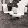 Christopher Knight Home Kensington White Modern Chairs (Set of 2)