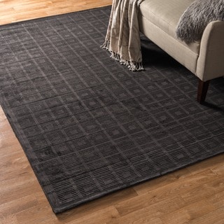 Hot Deal Madison Charcoal Grey Chenille Rug (9'2 x 12'7)