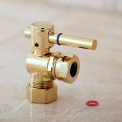 Single-handle Polished Brass Angle Valve Stop-Image