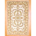 Indo Hand-tufted Mahal Ivory/ Gold Wool Rug (5' x 8')