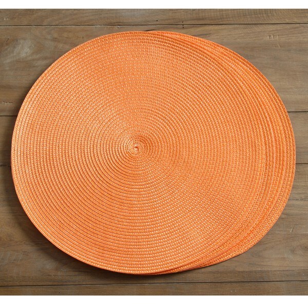 Victorian Round Orange Melon Placemats (Set of 4) 14097558