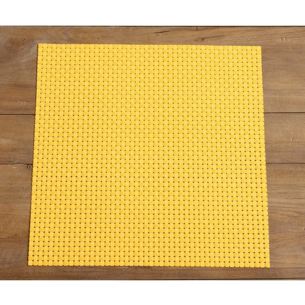 Bistro 14inch Yellow Square Placemats (Set of 4) 14097548