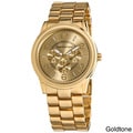 Vernier Women's V200 Round Gold Tone Chrono Look Bracelet Watch
