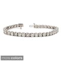 Auriya 14k Gold 8ct TDW Diamond 7-inch Tennis Bracelet
