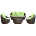 Avo Outdoor Living Brown 4-Piece Wicker Patio Set