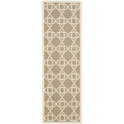See Reviews Safavieh Brown/ Beige Indoor Outdoor Rug (2'4 x 9'11)