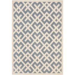 Best Shopping Safavieh Blue/ Bone Indoor Outdoor Rug (2'7 x 5')