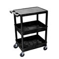 Luxor Two-tub Heavy-duty Plastic 300-pound-capacity Utility Cart