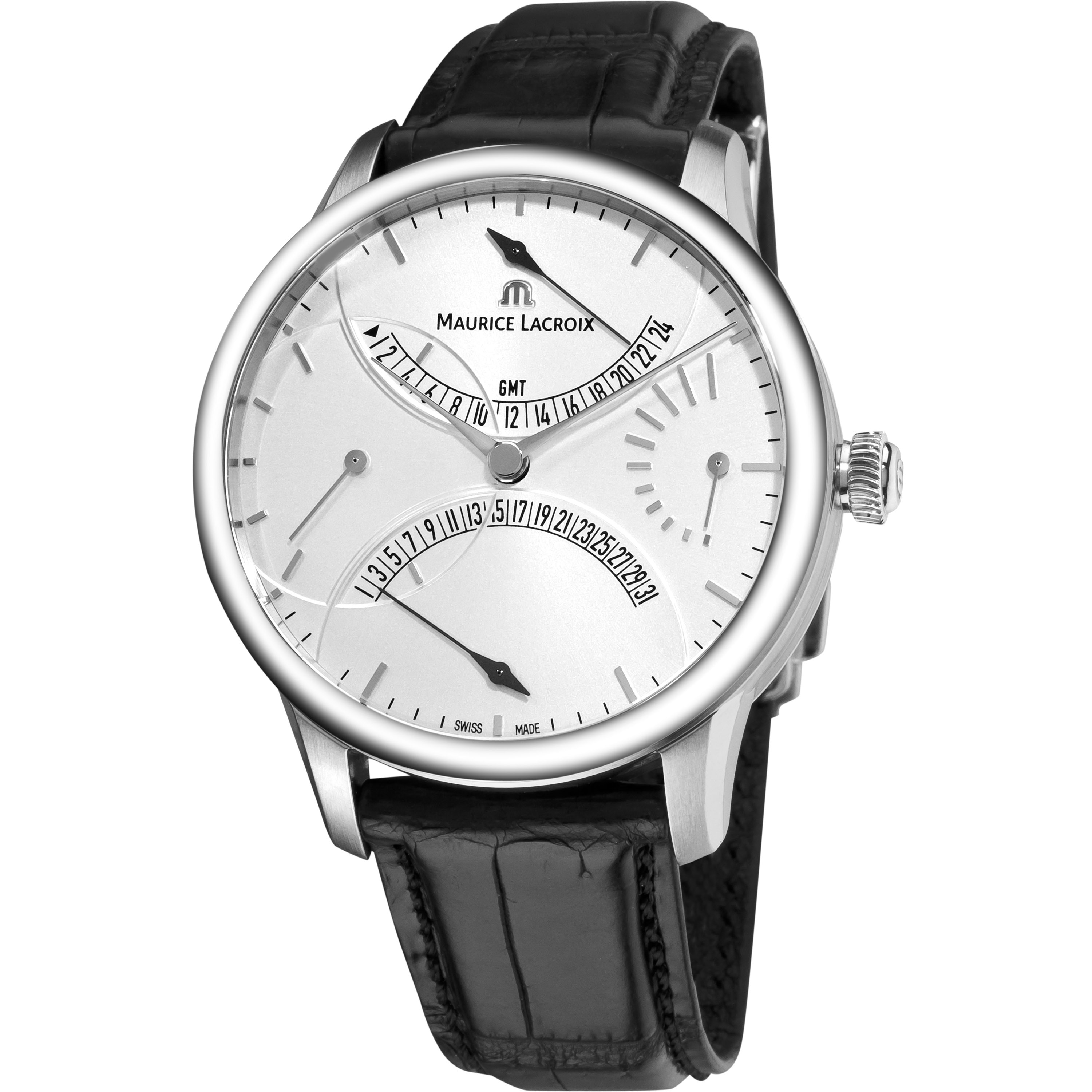 Maurice Lacroix Men's MP6518-SS001-130 'Master Piece' Double Retrograde Automatic Watch