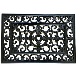 Rubber-Cal 'Blooming Flowers' Rubber Cast Iron Door Mat (16 x 24)