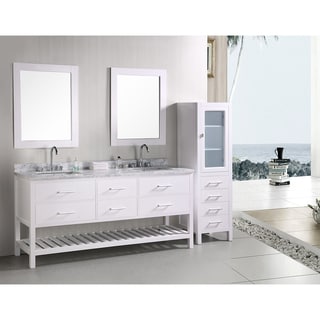 Design Element London 72-inch Double Sink Bathroom Vanity Set