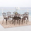 Christopher Knight Home Haitian Outdoor Cast Aluminum 7-piece Dining Set