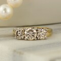 Auriya 14k Gold 2ct TDW Diamond 3-stone Engagement Ring (I-J, I1-I2)