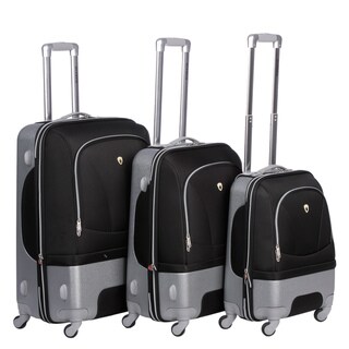 Olympia Hybrid Luggage - Majestic 3 Piece Spinner Luggage Set (HF7300)