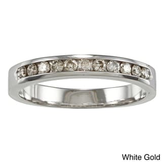 10k Gold 1/4ct TDW Diamond Channel-set Wedding Band