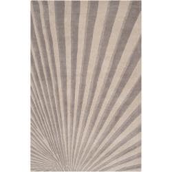 Great Prices Candice Olson Hand-tufted Gray Notre Geometric Wool Rug (8' x 11')