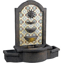 Best Shopping Nerites 45-inch High With Madrid Finish Outdoor Floor Fountain