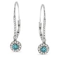 Miadora 10k White Gold 1/3ct TDW Diamond Dangle Earrings