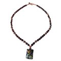Palmtree Gems 'Van Gogh in the Square' Necklace