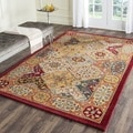 Handmade Diamond Bakhtiari Multi/ Red Wool Rug (9' x 12')
