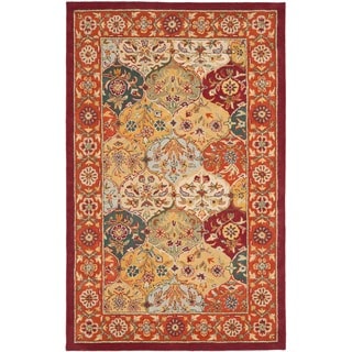 Handmade Heritage Bakhtiari Multi/ Red Wool Rug (9' x 12')