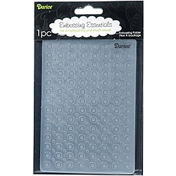 Darice Circle Background Embossing Folder-Image