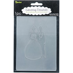 Darice 'Bride and Groom' Embossing Folder-Image