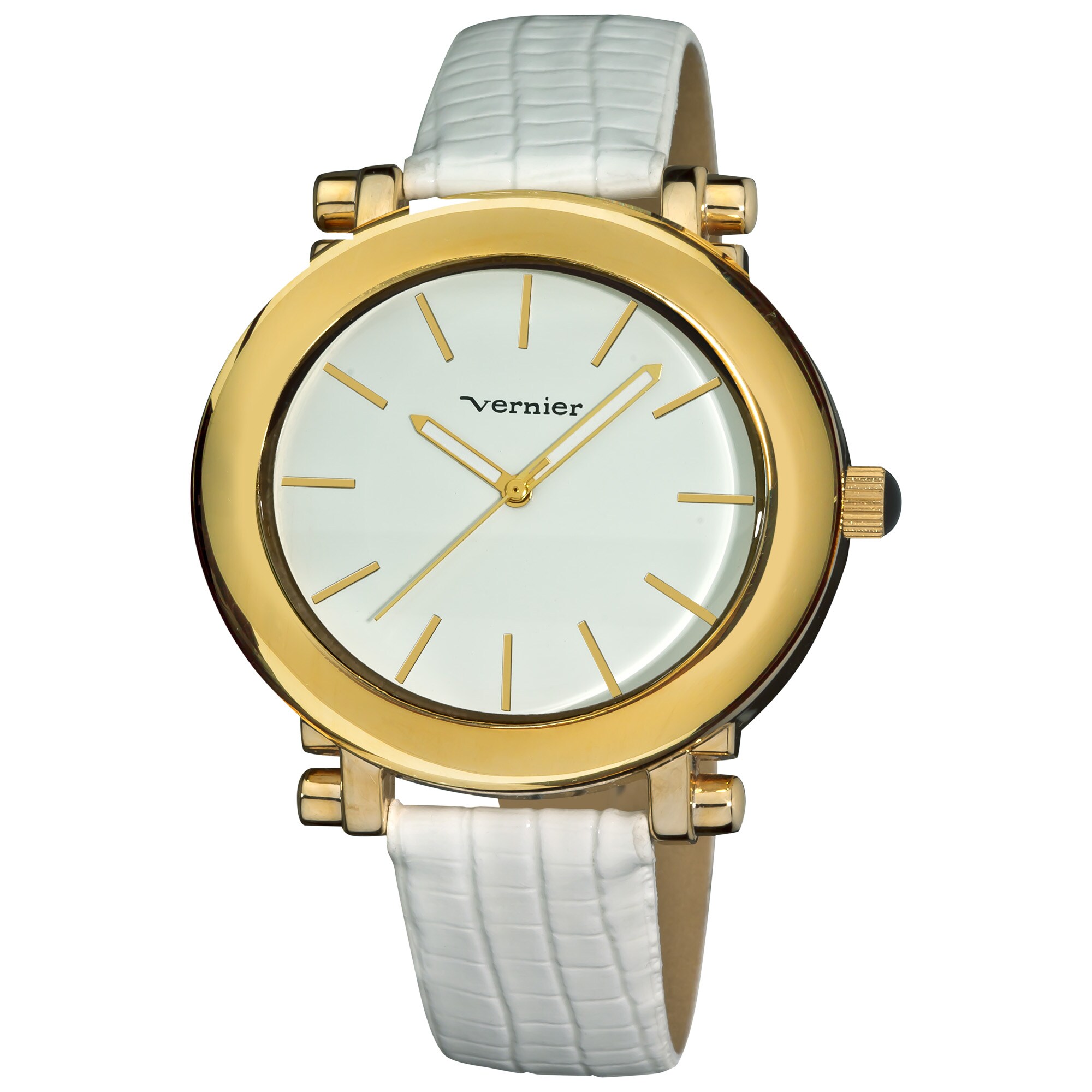 Vernier Women's V11039 Retro Wide Oval Dial Watch