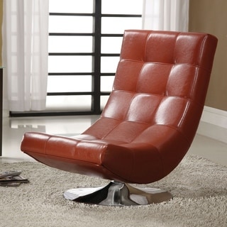 Best Shopping Furniture of America Encore Leatherette Swivel Chair