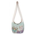Cotton 'Owl Sisters' Sling Handbag (Thailand)
