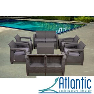 Mykonos Grey 8-pc Conversation Set